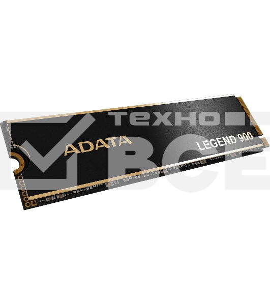 Накопитель SSD ADATA LEGEND 900, 2000Gb, PCIe 4.0 x4, 2280, NVMe, R/W 7000/5400, с радиатором