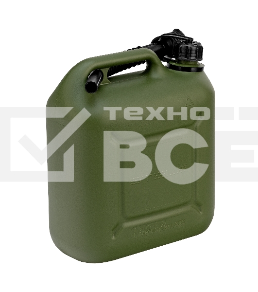 Канистра для ГСМ вертикальная, 10 л., пластиковая, усиленная  Stels