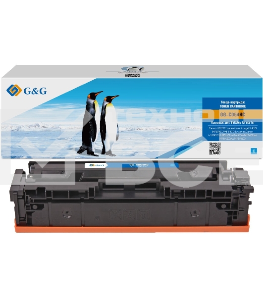 Картридж лазерный G&G GG-C054HC голубой (2300 стр.) для Canon LBP621/623 MF641/643/645