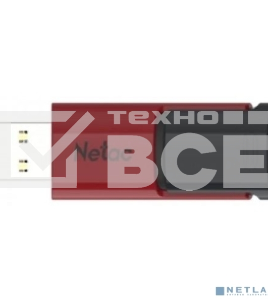 Флеш диск USB Drive Netac U182 NT03U182N-256G-30RE, USB3.0 256GB, retail version, черный/красный