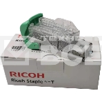 Скрепки Ricoh тип T (Staple Type T), 1 картридж 5000 скрепок, для Internal Finisher type 3352/C2550/MPC300/C300SR/C400/C400SR/SP 5210SR/C401SP/C401SRSP/C401ZSP/C401ZSRSP/SR3170/SR3160/3140/3130/MP 2554SP/2554ZSP/3054/3054SP/3054ZSP/3554SP/3554ZSP/, фото 1