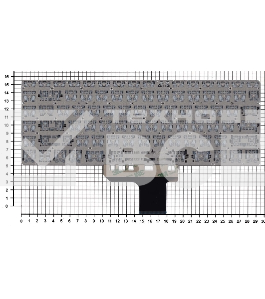 Клавиатура для ноутбука HP Pavilion 13-AN серебристая