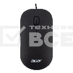 Мышь проводная Acer OMW122 черный, 1200 dpi, USB, кнопки - 3, фото8