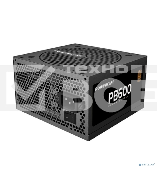 Блок питания Powercase PB600 (80 Plus Bronze, ATX 2.31, 600W, APFC, DC-DC, 120мм Fan) / PS-600B-DC