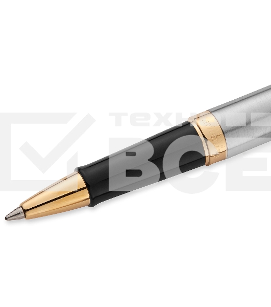 Ручка роллер Waterman Hemisphere (CWS0920350) Steel GT F черн. черн. подар.кор.