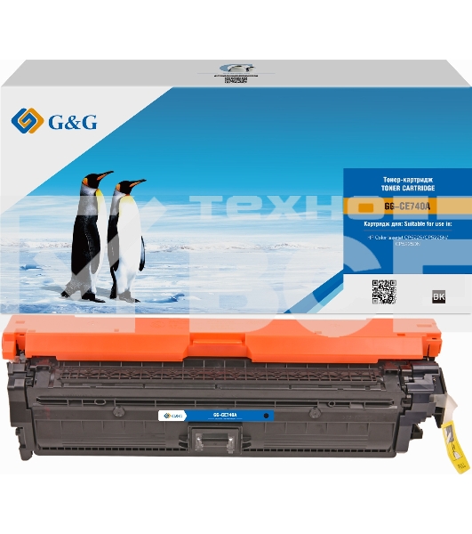 Картридж лазерный G&G GG-CE740A черный (7000стр.) для HP LJ CP5220/CP5221/CP5223/CP5225