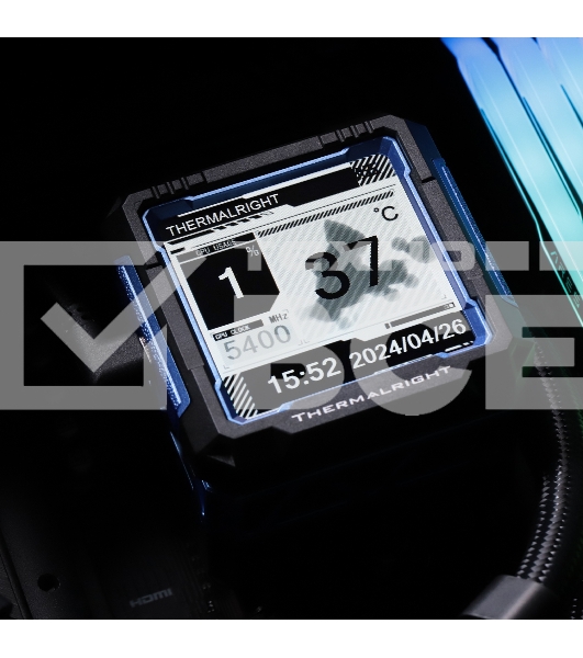 Водяное охлаждение для процессора Thermalright Frozen Warframe Pro 360 черный (360mm / Fans: 3x120mm, 70.84CFM, 29.8dBA, 2000RPM/ Pump height 60mm, 23dBA, 3000RPM, Rad thickness 27mm/ S: 1200, 1700, 1851, 2011, 2066, 115X, AM4, AM5)