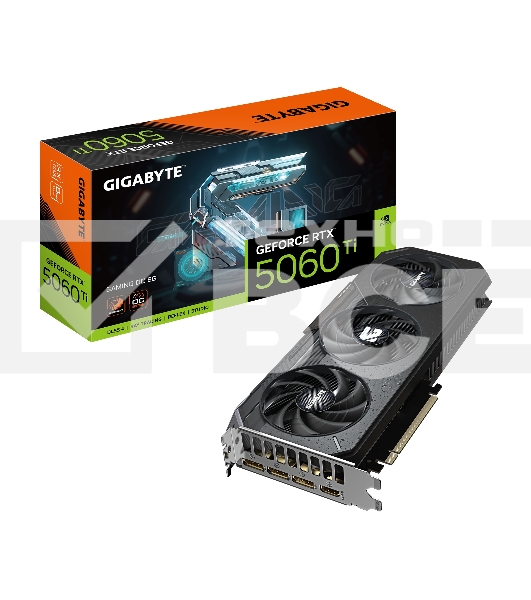 Видеокарта Gigabyte PCI-E 5.0 GV-N506TGAMING OC-8GD 1.0 NVIDIA GeForce RTX 5060TI 8Gb 128bit GDDR7 2647/28000 HDMIx1 DPx3 HDCP Ret