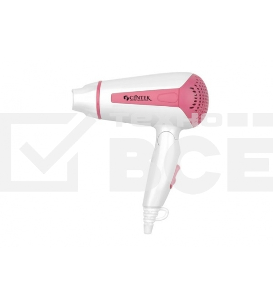 Фен Centek CT-2201 Pink (розовый) 1200Вт, складная ручка, концентратор