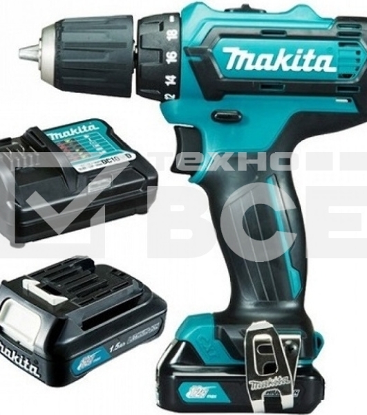 Дрель-шуруповерт Makita DF333DWYE Аккумуляторная, Кейс