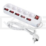 Сетевой фильтр Buro 500SH-1.8-SW-W 1.8м (5 розеток) белый (коробка), фото9