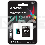 Карта памяти MICRO SDXC 512GB W/AD. AUSDX512GUI3V30SA2-RA1 ADATA, фото6