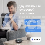 Умная колонка VK Капсула Мини 5Вт, с голосовым ассистентом Маруся, с LED-часами, темно-серый, фото13