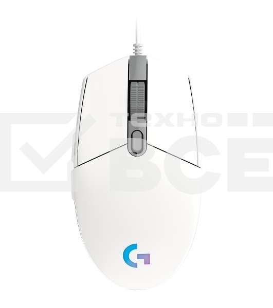 Мышь проводная Logitech G102 LIGHTSYNC белый, 8000 dpi, USB, кнопки - 6