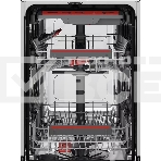 Встраиваемая посудомоечная машина AEG FSE73527P, загрузка на 10 комплектов посуды, сенсорное управление, 7 программ, 44.6x55x82 см, черный цвет, сушка: с открыванием дверцы, индикация на полу: проекция дисплея, фото3