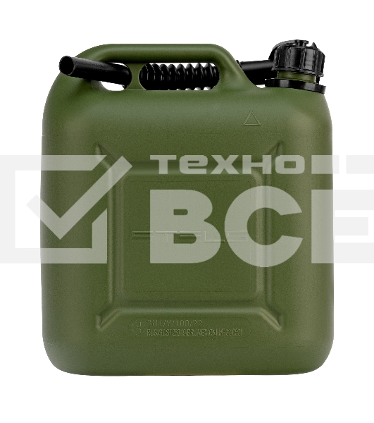 Канистра для ГСМ вертикальная, 10 л., пластиковая, усиленная  Stels