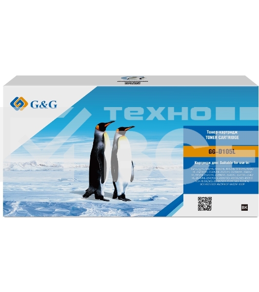 Картридж лазерный G&G GG-D105L черный (2500стр.) для Samsung ML-1910/1915/1916K/2525K/1911;SCX-4600/4605K/4610K/4623K