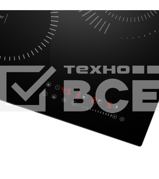Индукционная варочная поверхность Maunfeld CVI453STBKC черный
