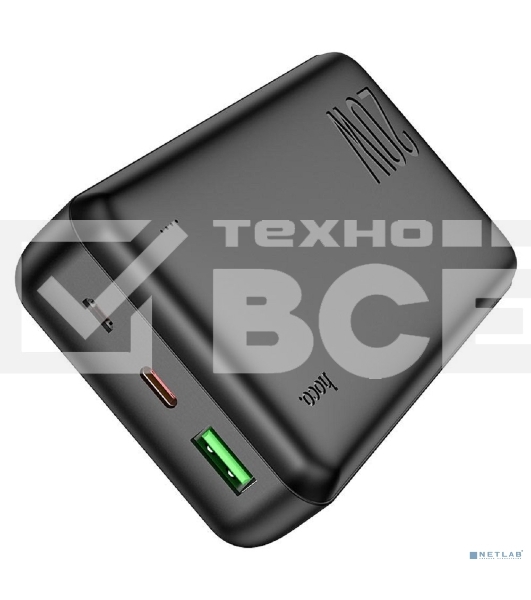 Портативный аккумулятор Hoco J87A 20000mAh, 3A, черный (61033)
