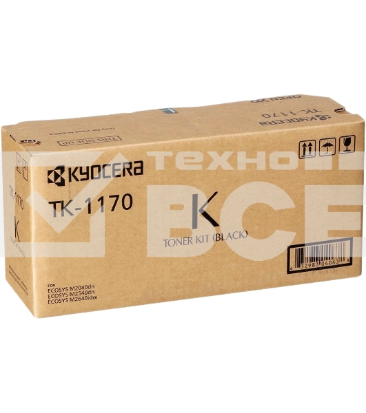 Картридж лазерный Kyocera TK-1170 (1T02S50NL0) черный для M2040dn/M2540dn/M2640idw 7200 стр.