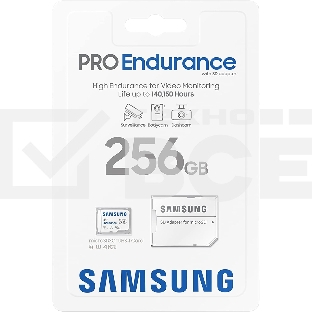 Флеш карта microSDXC 256Gb Samsung PRO ENDURANCE (40/100 Mb/s, adapter) (MB-MJ256KA/APC)