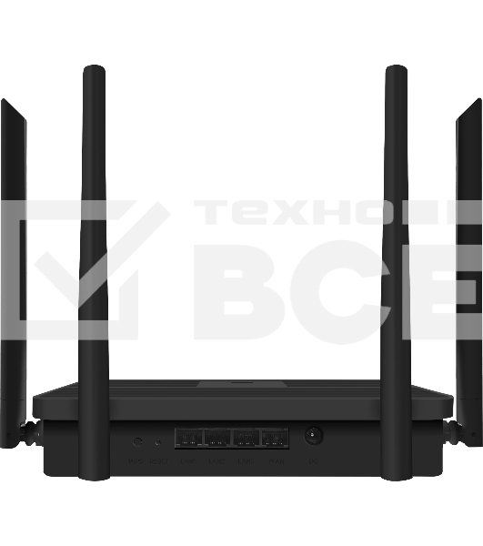 Роутер беспроводной Триколор TR-router-04 (046/91/00057758) AC1200 10/100/1000BASE-TX черный