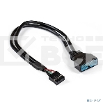 Кабель-переходник USB 2.0-USB 3.0 ExeGate EX-CC-U3U2-0.15 (9pin(F)/19pin(M), 0,15м), фото2
