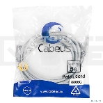 Шнур комм. Cabeus, кат. 5е, неэкр., U/UTP, RJ45/RJ45, LSZH, AWG24, 3м, серый, фото2