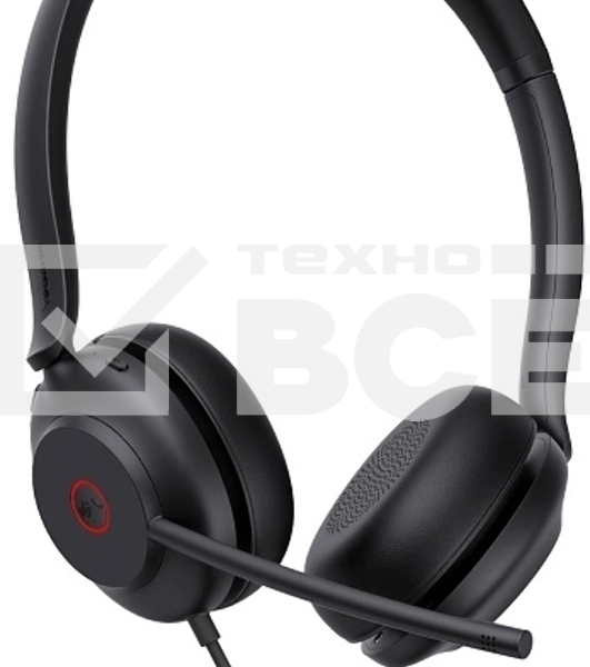 Гарнитура проводная Yealink UH35 Dual UC черный 1308137