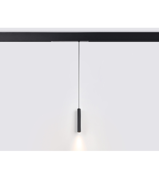Управляемый светодиодный светильник для шинопровода Magnetic Ambrella light GL1432 BK черный IP20 10W 3000K-6400K 220V 24° D35*240 H1500 (Без ПДУ)