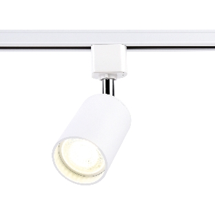 Трековый однофазный светильник со сменной лампой Ambrella light GL5121 WH белый GU10 max 12W