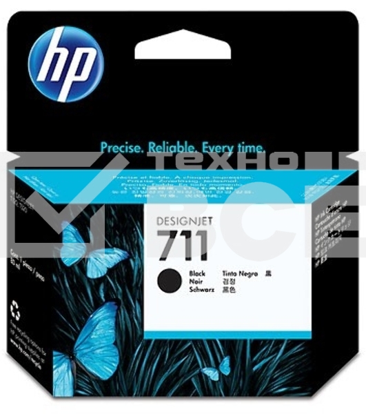 Картридж струйный HP №711 CZ133A черный для HP DJ T120/T520 (80мл)