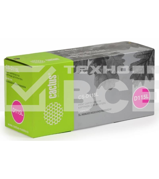 Картридж лазерный Cactus CS-D115L черный (3000 стр.) SL-M2620D/M2820ND/M2820DW