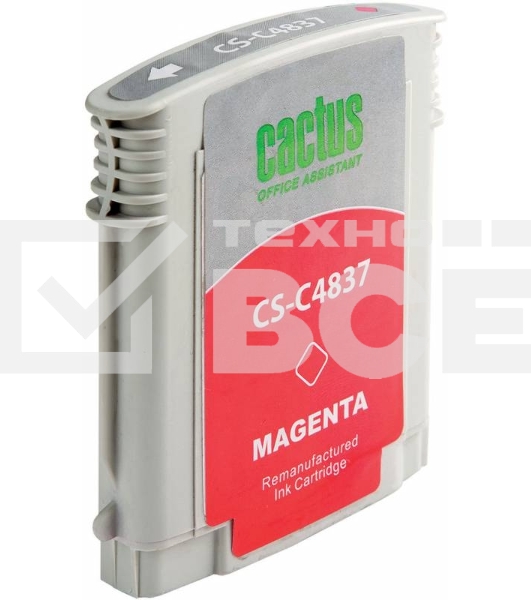 Картридж струйный Cactus CS-C4837 пурпурный (29 ml) для №11 HP 2000/2500/1000/1100/1200