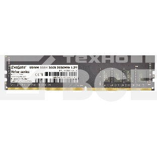 Оперативная память Exegate, DDR4, 16GB (1x16 GB), 2666 MHz, CL19, OEM