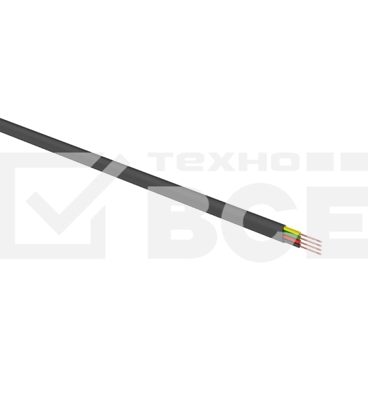 Телефонный кабель Rexant ШТЛП 4 жилы Cu, черный, 100 м