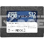Накопитель SSD Patriot P210, 512GB, SATA III, 2.5
