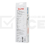 Сетевой фильтр Buro 500SH-1.8-SW-B 1.8м (5 розеток) черный (коробка), фото5