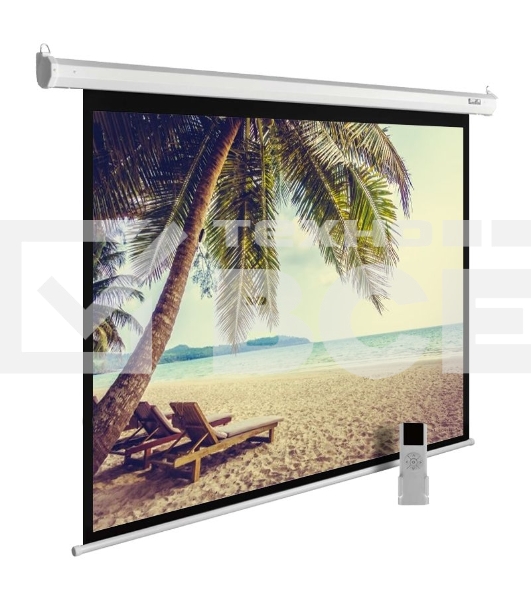 Экран Cactus 360x360см MotoExpert CS-PSME-360x360-WT 1:1 настенно-потолочный рулонный белый (моторизованный привод)