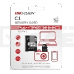 Флеш карта microSDHC 32GB Hikvision HS-TF-C1(STD)/32G/Adapter, фото 1