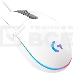 Мышь проводная Logitech G102 LIGHTSYNC белый, 8000 dpi, USB, кнопки - 6, фото10
