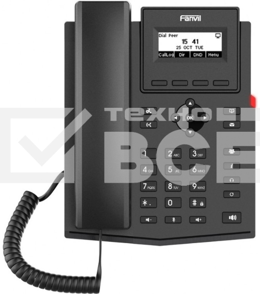 Телефон IP Fanvil X301G черный