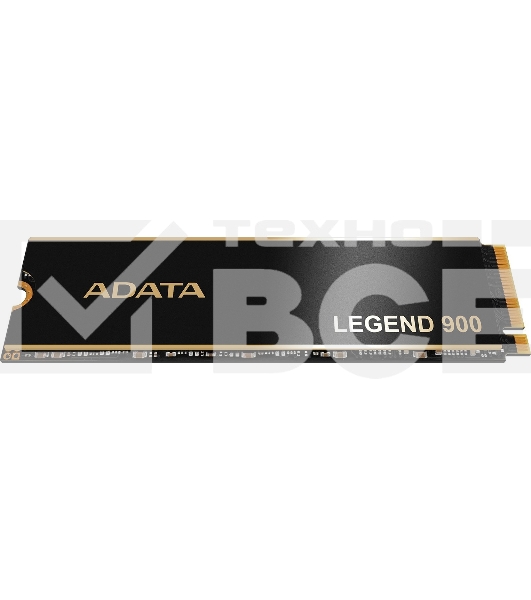 Накопитель SSD ADATA LEGEND 900, 2000Gb, PCIe 4.0 x4, 2280, NVMe, R/W 7000/5400, с радиатором