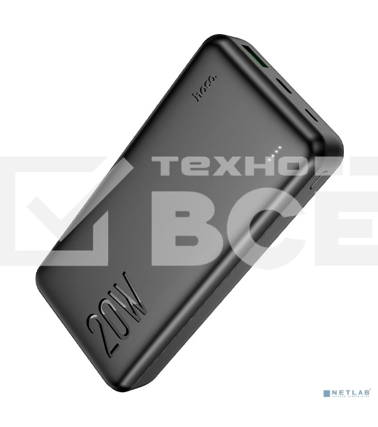 Портативный аккумулятор Hoco J87A 20000mAh, 3A, черный (61033)
