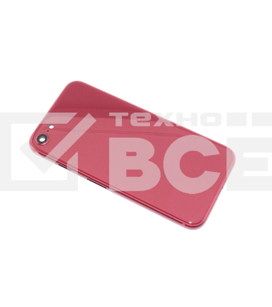 Задняя крышка (корпус) в сборе с рамкой для Apple iPhone SE3 красная