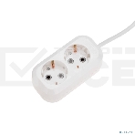 Удлинитель PROconnect 2 гнезда, 3 м, 3х0,75 мм², с/з, белый, фото 1