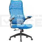 Кресло компьютерное Cactus CS-MC505-BL темно-синий, сиденье темно-синий, сетка/ткань, крестов. пластик, фото7