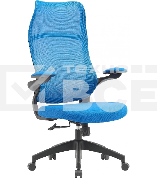 Кресло компьютерное Cactus CS-MC505-BL темно-синий, сиденье темно-синий, сетка/ткань, крестов. пластик