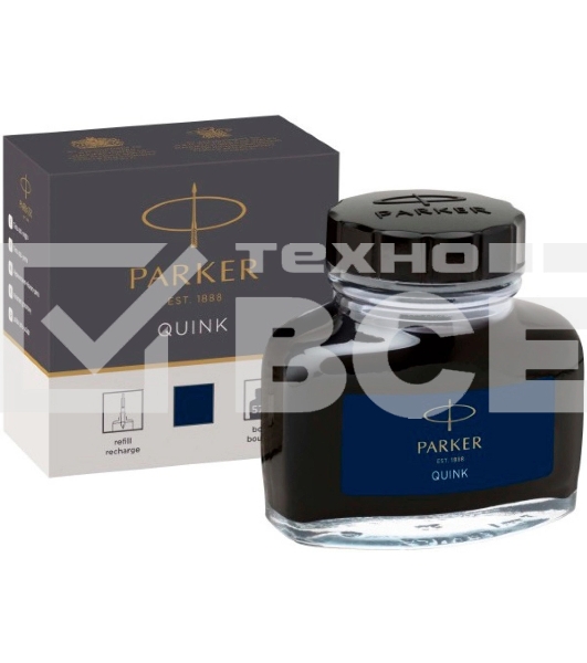 Флакон с чернилами Parker Quink Z13 (CW1950378) черный/синие чернила 57мл для ручек перьевых