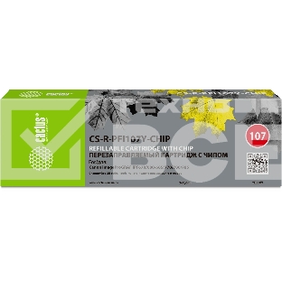 Картридж перезаправляемый струйный Cactus CS-R-PFI107Y-CHIP желтый (260мл) для Canon imageProGRAF iPF670/680/685/770/780/785 с чипом